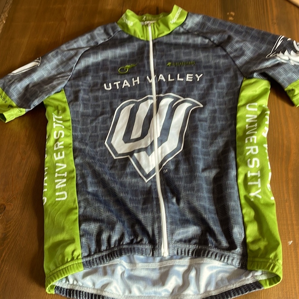 Cycling Jersey,Blackbottoms Cyclewear, Utah Valley University.Full zip.Quality.